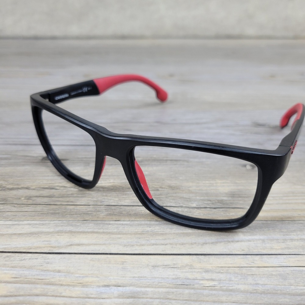 Carrera Eyeglasses 8024/L/S 003IR Matte Black Red Sport Mens 57-18-140